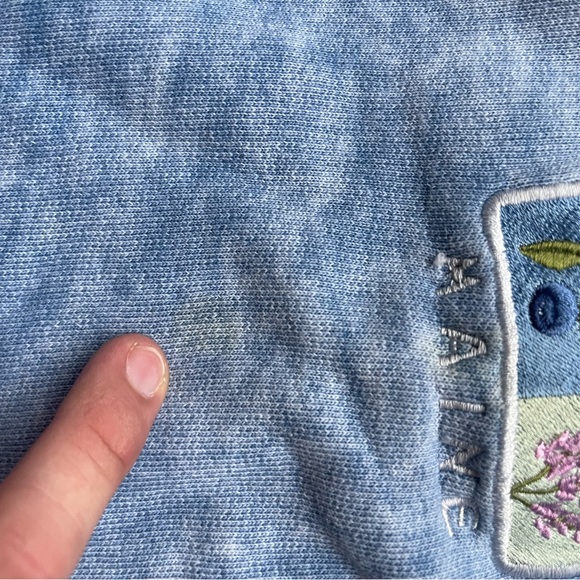 Vintage tie dyed sweatshirt Jean look - Picture 3 of 7